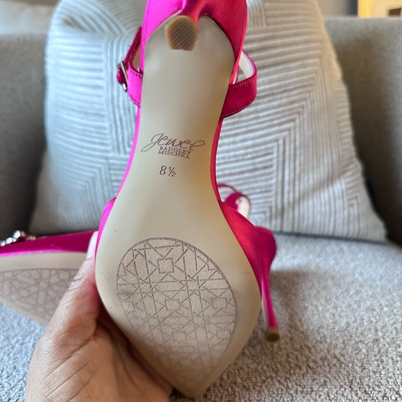 NEW!!! Jewel Badgley Mischa Gabi Stiletto Elegant Pink Satin Heels - Picture 4 of 5